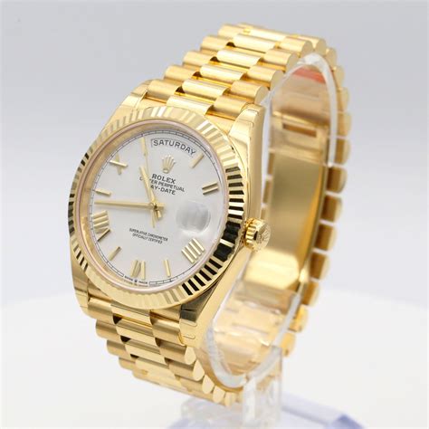 rolex golden watch for men|rolex day date 40 yellow gold.